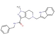 N-benzyl-5-(1H-indol-2-ylmethyl)-1-methyl-4,5,6,7-tetrahydro-1H-pyrazolo[4,3-c]pyridine-3-carboxamide
