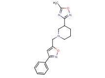 3-(5-methyl-1,2,4-oxadiazol-3-yl)-1-[(3-phenylisoxazol-5-yl)methyl]piperidine