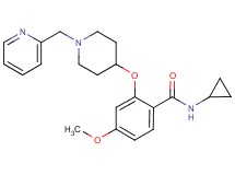 N-cyclopropyl-4-methoxy-2-{[1-(2-pyridinylmethyl)-4-piperidinyl]oxy}benzamide