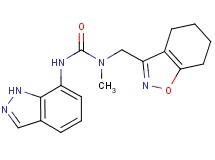 N'-1H-indazol-7-yl-N-methyl-N-(4,5,6,7-tetrahydro-1,2-benzisoxazol-3-ylmethyl)urea