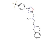 2-(3,4-dihydro-2(1H)-isoquinolinyl)-N-methyl-N-({3-[4-(trifluoromethyl)phenyl]-1,2,4-oxadiazol-5-yl}methyl)ethanamine