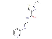 2-methyl-N-[2-(pyridin-3-ylamino)ethyl]-1,3-thiazole-4-carboxamide