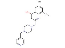 6,8-dimethyl-2-{[4-(pyridin-4-ylmethyl)piperazin-1-yl]methyl}quinolin-4-ol