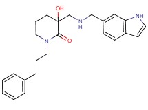 3-hydroxy-3-{[(1H-indol-6-ylmethyl)amino]methyl}-1-(3-phenylpropyl)piperidin-2-one