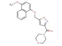 4-[(5-{[(4-methoxy-1-naphthyl)oxy]methyl}-3-isoxazolyl)carbonyl]morpholine