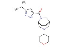 (1S*,5R*)-6-[(3-isopropyl-1H-pyrazol-5-yl)carbonyl]-3-(tetrahydro-2H-pyran-4-yl)-3,6-diazabicyclo[3.2.2]nonane