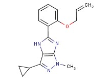 5-[2-(allyloxy)phenyl]-3-cyclopropyl-1-methyl-1,4-dihydroimidazo[4,5-c]pyrazole