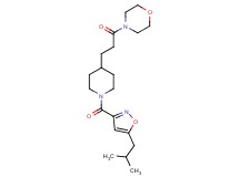 4-(3-{1-[(5-isobutyl-3-isoxazolyl)carbonyl]-4-piperidinyl}propanoyl)morpholine