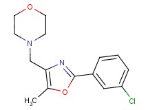 4-{[2-(3-chlorophenyl)-5-methyl-1,3-oxazol-4-yl]methyl}morpholine
