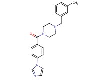 1-[4-(1H-imidazol-1-yl)benzoyl]-4-(3-methylbenzyl)piperazine