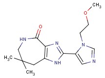 2-[1-(2-methoxyethyl)-1H-imidazol-5-yl]-7,7-dimethyl-5,6,7,8-tetrahydroimidazo[4,5-c]azepin-4(1H)-one
