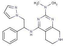 N~2~,N~2~-dimethyl-N~4~-[1-phenyl-2-(1H-pyrazol-1-yl)ethyl]-5,6,7,8-tetrahydropyrido[3,4-d]pyrimidine-2,4-diamine