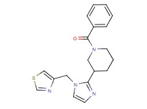 1-benzoyl-3-[1-(1,3-thiazol-4-ylmethyl)-1H-imidazol-2-yl]piperidine