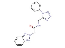 2-(2H-1,2,3-benzotriazol-2-yl)-N-[(1-phenyl-1H-tetrazol-5-yl)methyl]acetamide