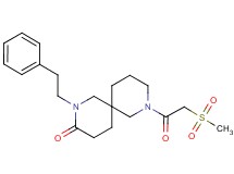 8-[(methylsulfonyl)acetyl]-2-(2-phenylethyl)-2,8-diazaspiro[5.5]undecan-3-one