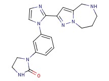 1-{3-[2-(5,6,7,8-tetrahydro-4H-pyrazolo[1,5-a][1,4]diazepin-2-yl)-1H-imidazol-1-yl]phenyl}-2-imidazolidinone