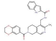 N-{[7-(2,3-dihydro-1,4-benzodioxin-6-ylcarbonyl)-3-methyl-5,6,7,8-tetrahydro-2,7-naphthyridin-4-yl]methyl}-1H-indole-2-carboxamide