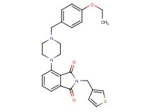 4-[4-(4-ethoxybenzyl)-1-piperazinyl]-2-(3-thienylmethyl)-1H-isoindole-1,3(2H)-dione