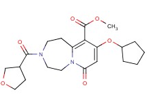 methyl 9-(cyclopentyloxy)-7-oxo-3-(tetrahydro-3-furanylcarbonyl)-1,2,3,4,5,7-hexahydropyrido[1,2-d][1,4]diazepine-10-carboxylate