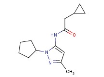 N-(1-cyclopentyl-3-methyl-1H-pyrazol-5-yl)-2-cyclopropylacetamide