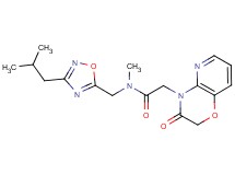 N-[(3-isobutyl-1,2,4-oxadiazol-5-yl)methyl]-N-methyl-2-(3-oxo-2,3-dihydro-4H-pyrido[3,2-b][1,4]oxazin-4-yl)acetamide