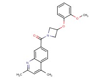 7-{[3-(2-methoxyphenoxy)-1-azetidinyl]carbonyl}-2,4-dimethylquinoline