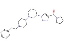 1'-(2-phenylethyl)-3-[4-(1-pyrrolidinylcarbonyl)-1H-1,2,3-triazol-1-yl]-1,4'-bipiperidine