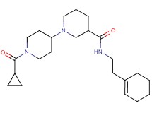 N-[2-(1-cyclohexen-1-yl)ethyl]-1'-(cyclopropylcarbonyl)-1,4'-bipiperidine-3-carboxamide