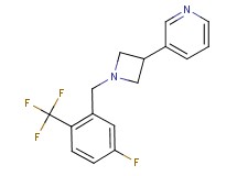 3-{1-[5-fluoro-2-(trifluoromethyl)benzyl]-3-azetidinyl}pyridine