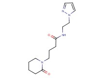 4-(2-oxopiperidin-1-yl)-N-[2-(1H-pyrazol-1-yl)ethyl]butanamide