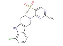 6-chloro-2-[2-methyl-5-(methylsulfonyl)pyrimidin-4-yl]-2,3,4,5-tetrahydro-1H-pyrido[4,3-b]indole