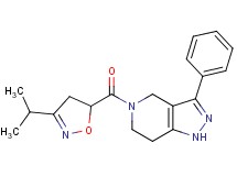5-[(3-isopropyl-4,5-dihydro-5-isoxazolyl)carbonyl]-3-phenyl-4,5,6,7-tetrahydro-1H-pyrazolo[4,3-c]pyridine