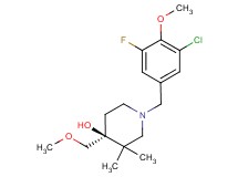 (4S*)-1-(3-chloro-5-fluoro-4-methoxybenzyl)-4-(methoxymethyl)-3,3-dimethylpiperidin-4-ol
