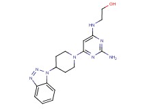 2-({2-amino-6-[4-(1H-1,2,3-benzotriazol-1-yl)piperidin-1-yl]pyrimidin-4-yl}amino)ethanol