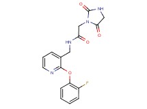 2-(2,5-dioxoimidazolidin-1-yl)-N-{[2-(2-fluorophenoxy)pyridin-3-yl]methyl}acetamide