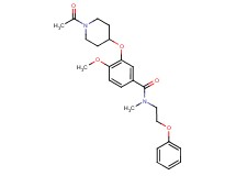 3-[(1-acetyl-4-piperidinyl)oxy]-4-methoxy-N-methyl-N-(2-phenoxyethyl)benzamide