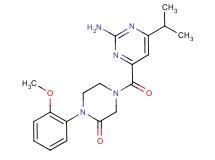 4-[(2-amino-6-isopropyl-4-pyrimidinyl)carbonyl]-1-(2-methoxyphenyl)-2-piperazinone