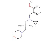 N-(2,2-dimethyl-3-morpholin-4-ylpropyl)-N-(2-methoxybenzyl)cyclopropanamine