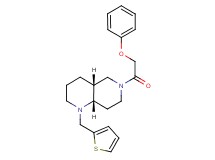 (4aR*,8aS*)-6-(phenoxyacetyl)-1-(2-thienylmethyl)decahydro-1,6-naphthyridine