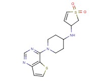 N-(1,1-dioxido-2,3-dihydro-3-thienyl)-1-thieno[3,2-d]pyrimidin-4-ylpiperidin-4-amine