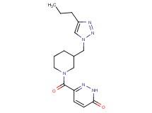 6-({3-[(4-propyl-1H-1,2,3-triazol-1-yl)methyl]piperidin-1-yl}carbonyl)pyridazin-3(2H)-one