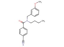 N-butyl-4-cyano-N-(3-methoxybenzyl)benzamide