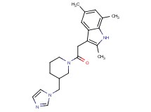 3-{2-[3-(1H-imidazol-1-ylmethyl)-1-piperidinyl]-2-oxoethyl}-2,5,7-trimethyl-1H-indole