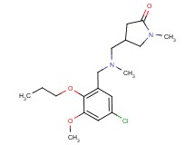 4-{[(5-chloro-3-methoxy-2-propoxybenzyl)(methyl)amino]methyl}-1-methylpyrrolidin-2-one