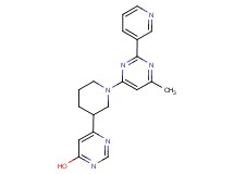 6-[1-(6-methyl-2-pyridin-3-ylpyrimidin-4-yl)piperidin-3-yl]pyrimidin-4-ol
