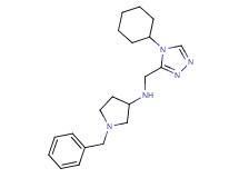 1-benzyl-N-[(4-cyclohexyl-4H-1,2,4-triazol-3-yl)methyl]pyrrolidin-3-amine