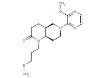 (4aS*,8aR*)-6-(3-methoxypyrazin-2-yl)-1-[3-(methylthio)propyl]octahydro-1,6-naphthyridin-2(1H)-one