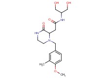N-[2-hydroxy-1-(hydroxymethyl)ethyl]-2-[1-(4-methoxy-3-methylbenzyl)-3-oxo-2-piperazinyl]acetamide
