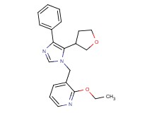 2-ethoxy-3-{[4-phenyl-5-(tetrahydrofuran-3-yl)-1H-imidazol-1-yl]methyl}pyridine