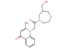 1-{2-[6-(hydroxymethyl)-1,4-oxazepan-4-yl]-2-oxoethyl}-2-methylquinolin-4(1H)-one